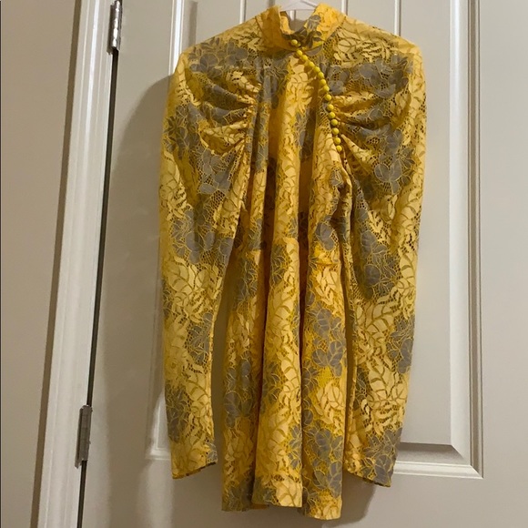 Rotate by Birger Christensen Yellow Dress - Picture 2 of 2